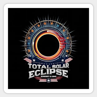 Total Solar Eclipse - 12th August 2045 Sticker